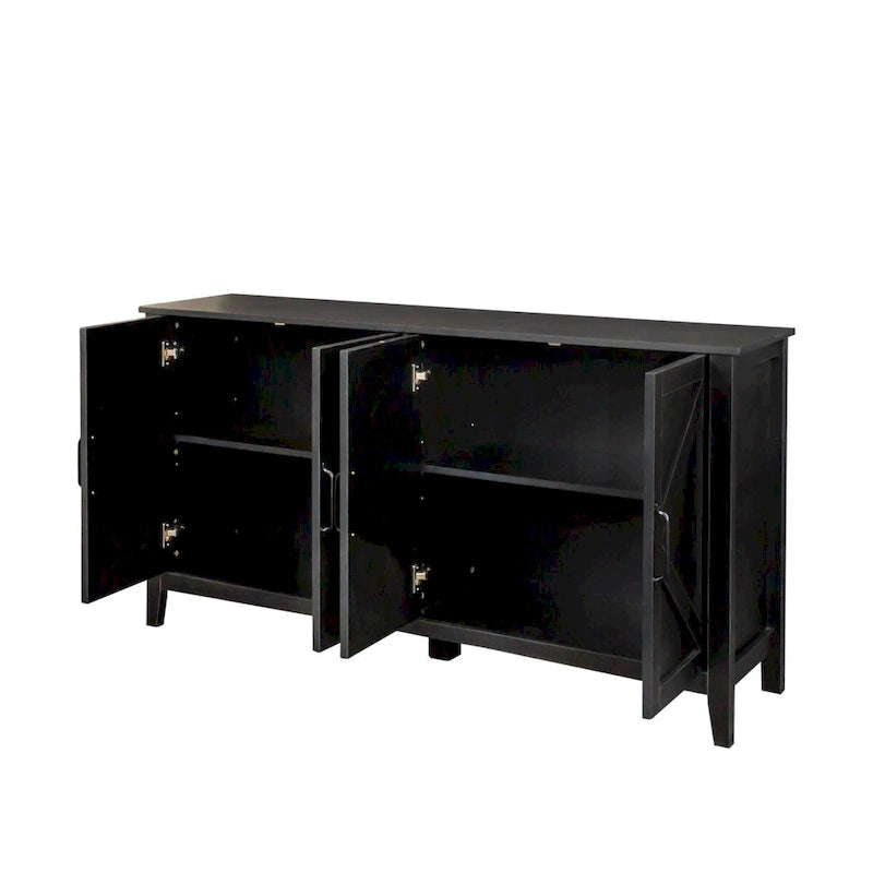 59.06 Modern TV Stand with Doors & Shelves