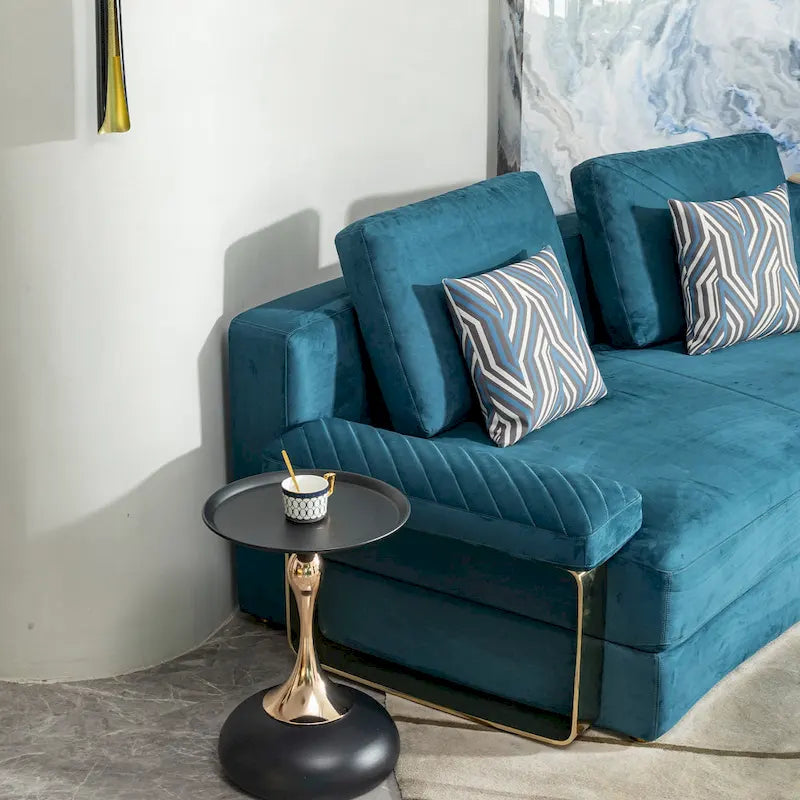 small round side table for small space