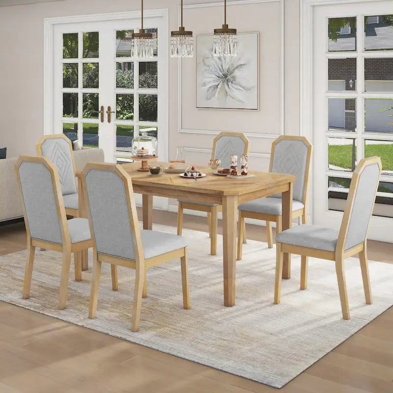 Bala Farmhouse 7-Piece Dining Sets by GDFStudio