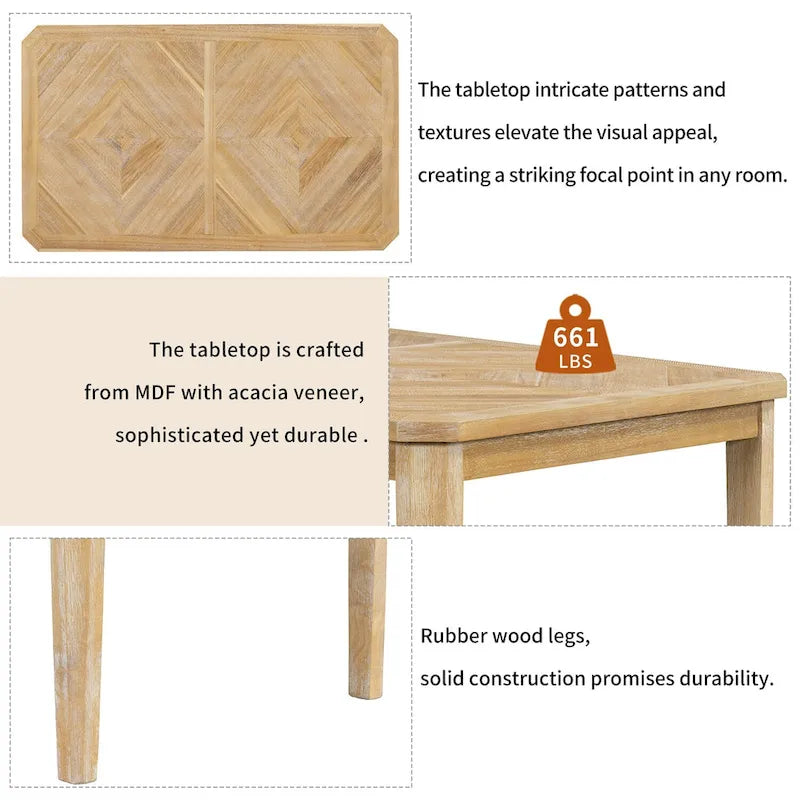 Bala Farmhouse 7-Piece Dining Sets by GDFStudio