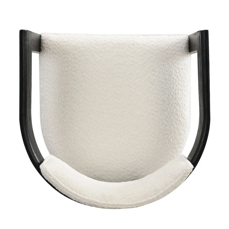 Netia 3-Piece Counter-Height Bar Set with Boucle Upholstered Chairs and Metal Table Base by Christopher Knight Home