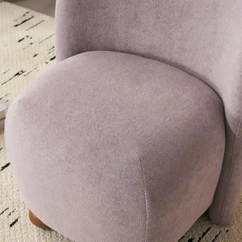 Christopher Knight Home - Eliana Modern Teddy Fabric Accent Chair with Curved Backrest and Legs