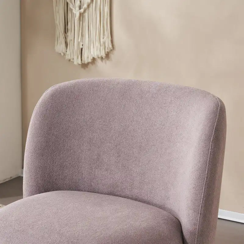 Christopher Knight Home - Eliana Modern Teddy Fabric Accent Chair with Curved Backrest and Legs