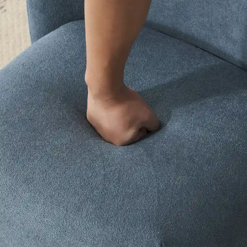 Christopher Knight Home - Eliana Modern Teddy Fabric Accent Chair with Curved Backrest and Legs