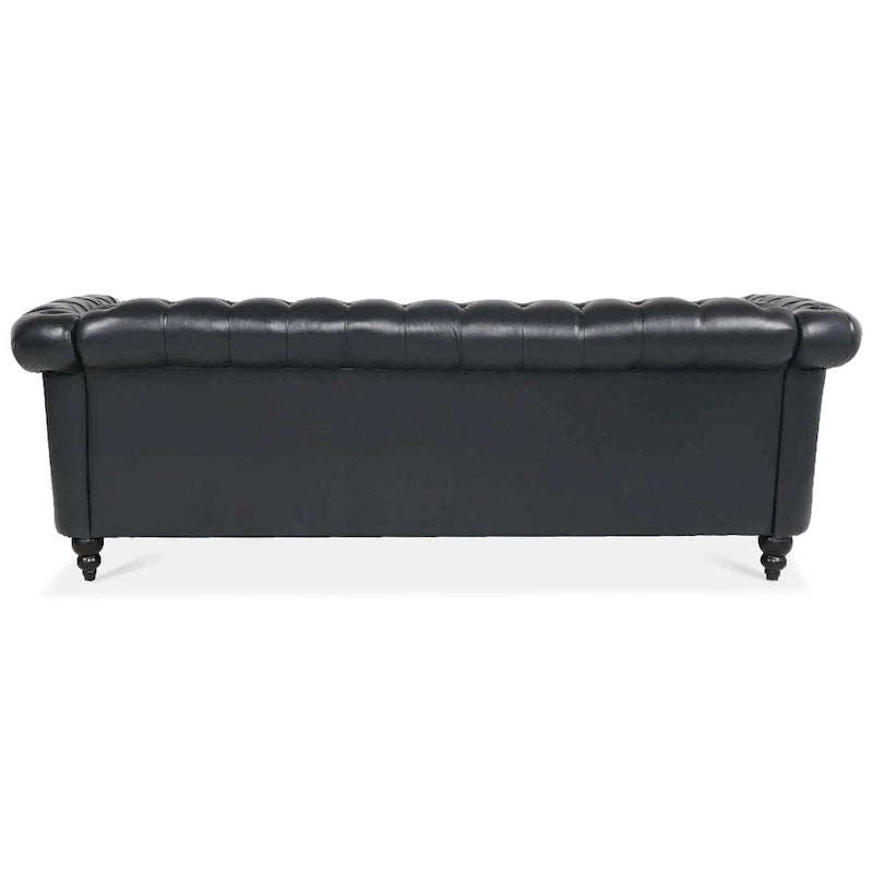 Naro Mid-Century 84 Modern 3 Seater Chesterfield Sofa Couches by Christopher Knight Home