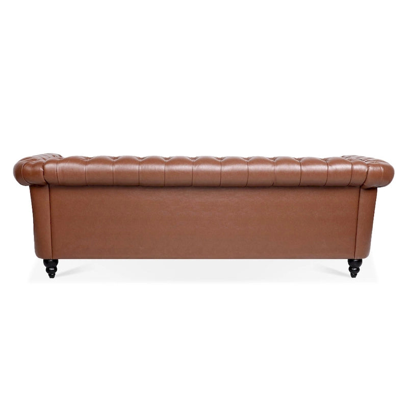 Naro Mid-Century 84 Modern 3 Seater Chesterfield Sofa Couches by Christopher Knight Home
