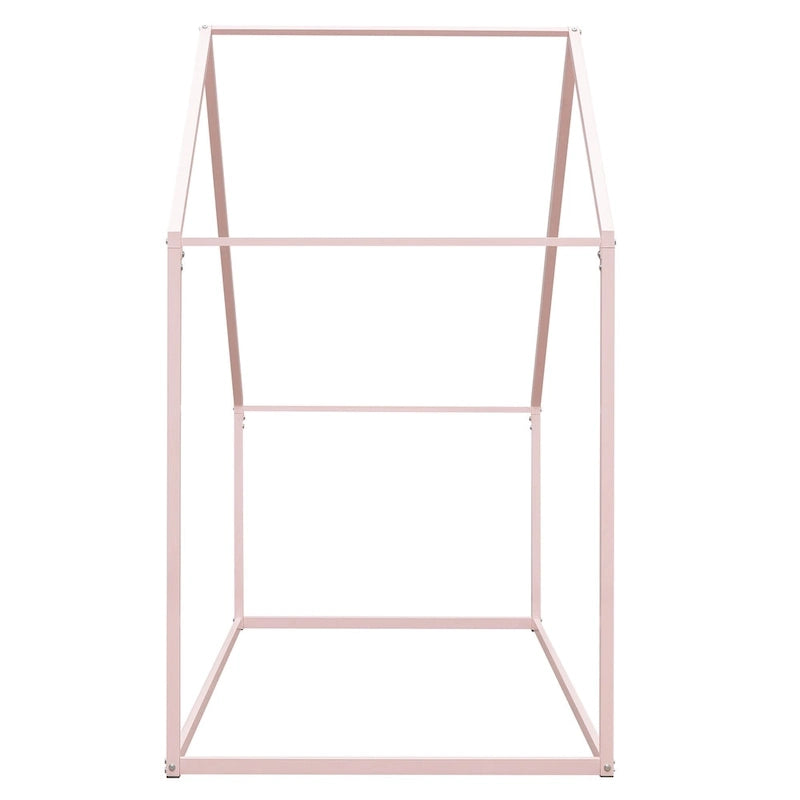 Twin Size Metal House Bed Kids Bed