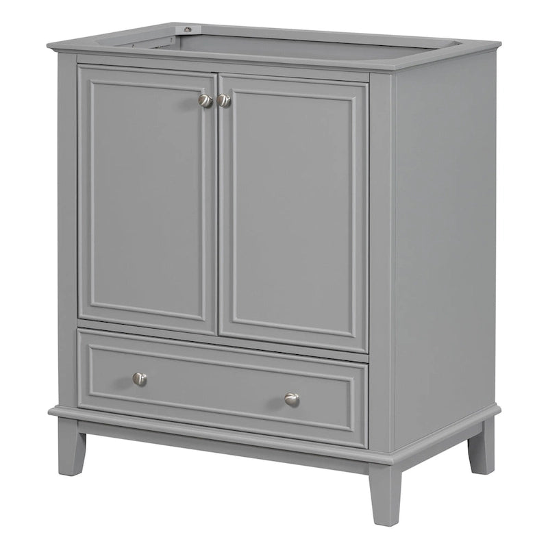 30 Bathroom Floor Storage Cabinet, Bathroom Vanity With Doors, Drawers, Adjustable Shelf Bathroom Cabinet
