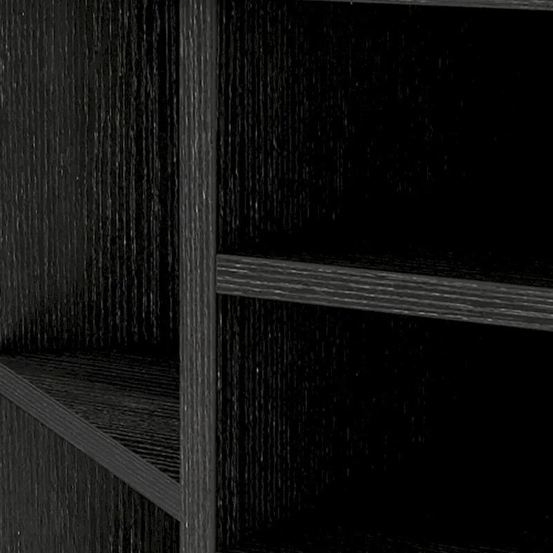 Corner TV Stand W/ Power Outlet Media Console for to 55 Inch Black - 47 inches in width