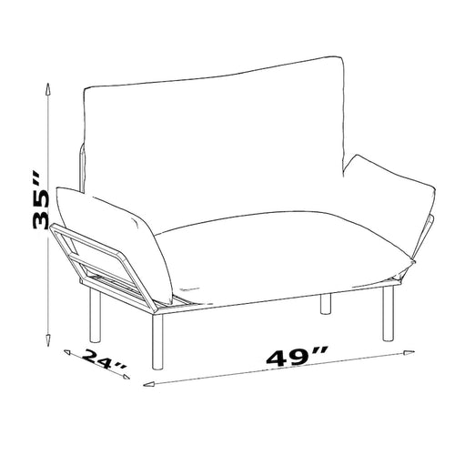 Adio Metal Frame Loveseat With Removable Cushions