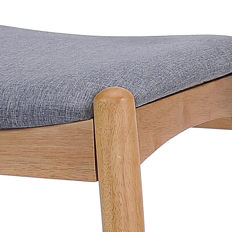 5 Piece Dining Set Wood Kitchen Set with Rectangular Dining Table and 4 Upholstered Chairs for Home Apartment