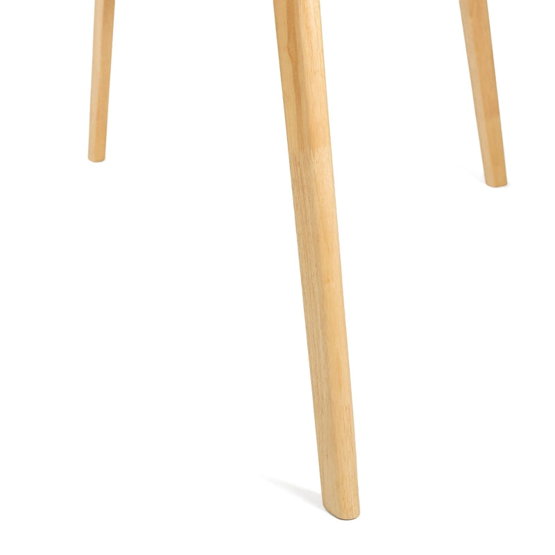 5 Piece Dining Set Wood Kitchen Set with Rectangular Dining Table and 4 Upholstered Chairs for Home Apartment