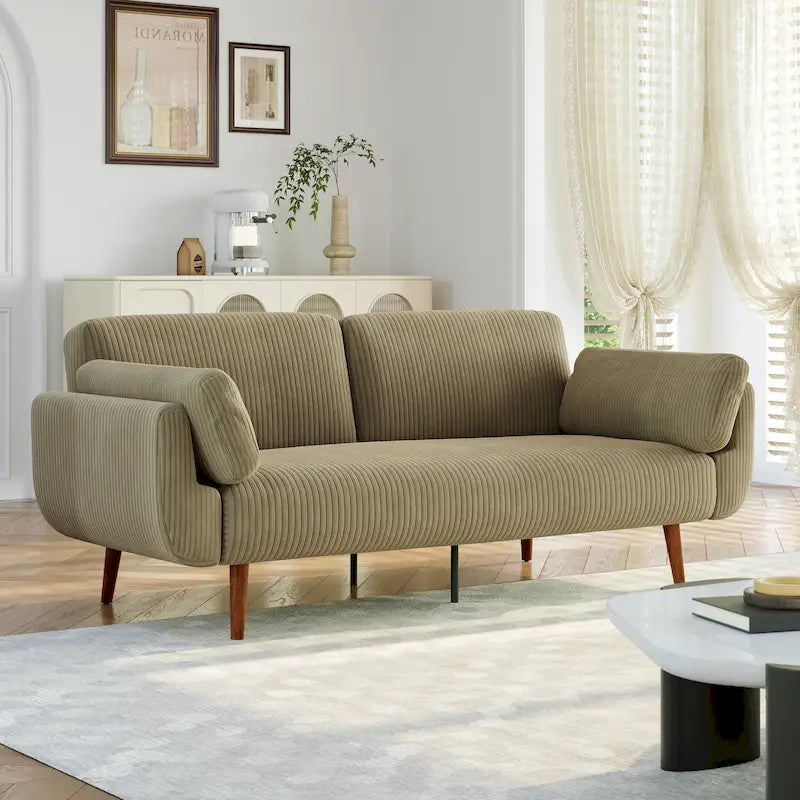 Convertible Sleeper Sofa Futon Sofa Bed Recliner Lounge For Living Room