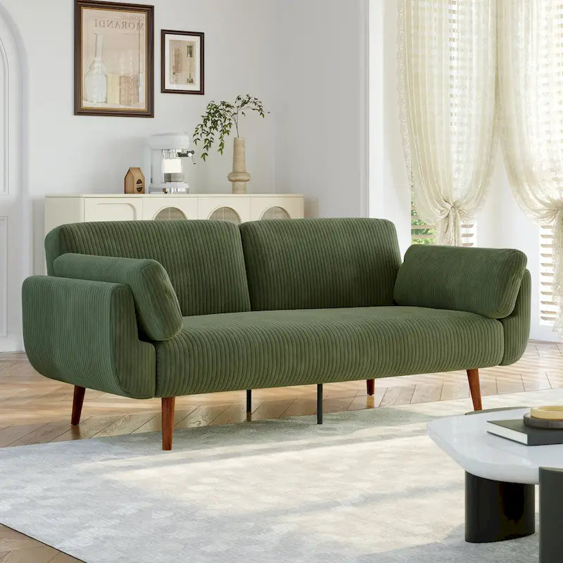 Convertible Sleeper Sofa Futon Sofa Bed Recliner Lounge For Living Room