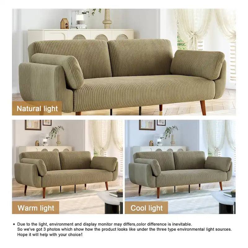 Convertible Sleeper Sofa Futon Sofa Bed Recliner Lounge For Living Room