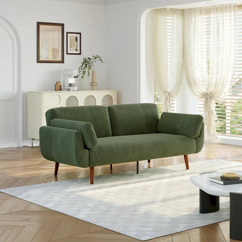 Convertible Sleeper Sofa Futon Sofa Bed Recliner Lounge For Living Room