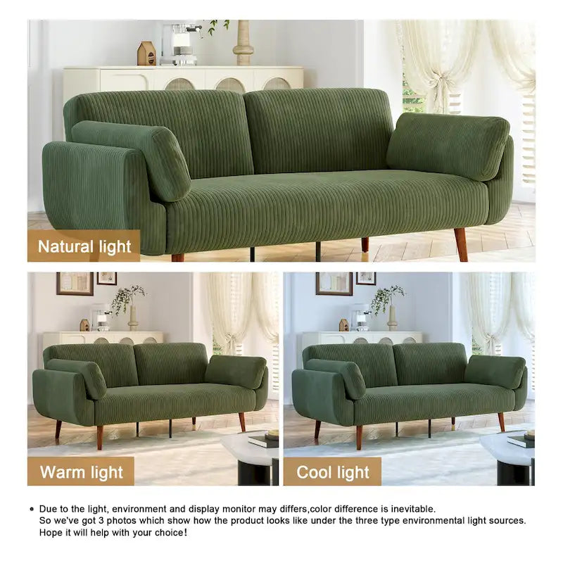 Convertible Sleeper Sofa Futon Sofa Bed Recliner Lounge For Living Room