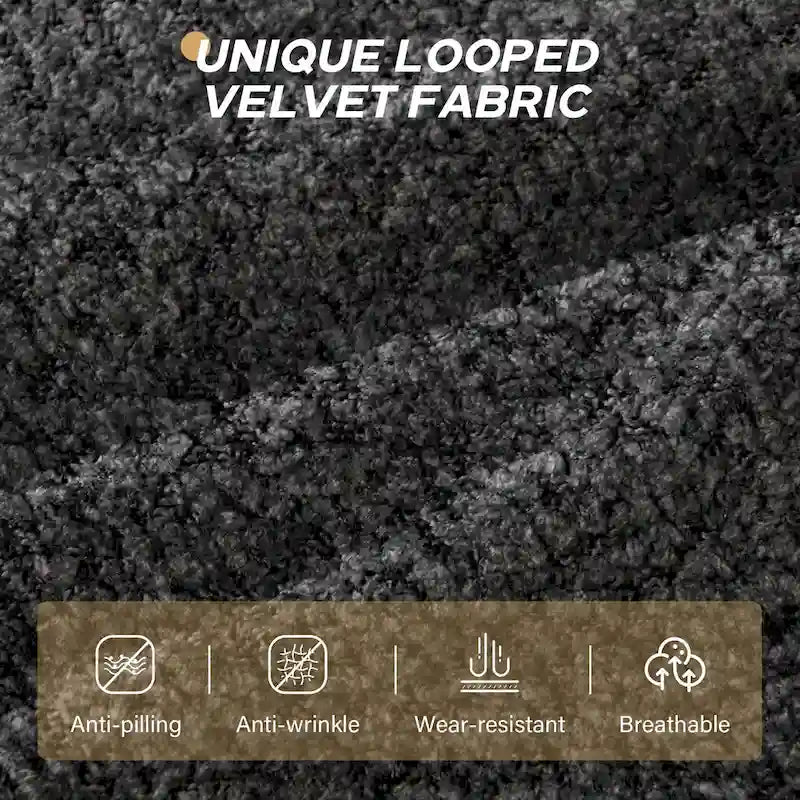 103 Fabric Modular Sectional Sofa with Deep Seats, L-Shaped Cloud Couch and Chaise, No Assembly Required