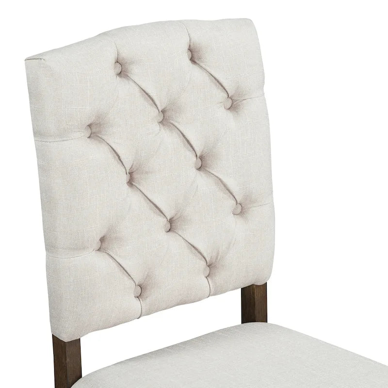 Walnut 5-Piece Wooden Dining Table Set with Expandable Round Table & 4 Chairs