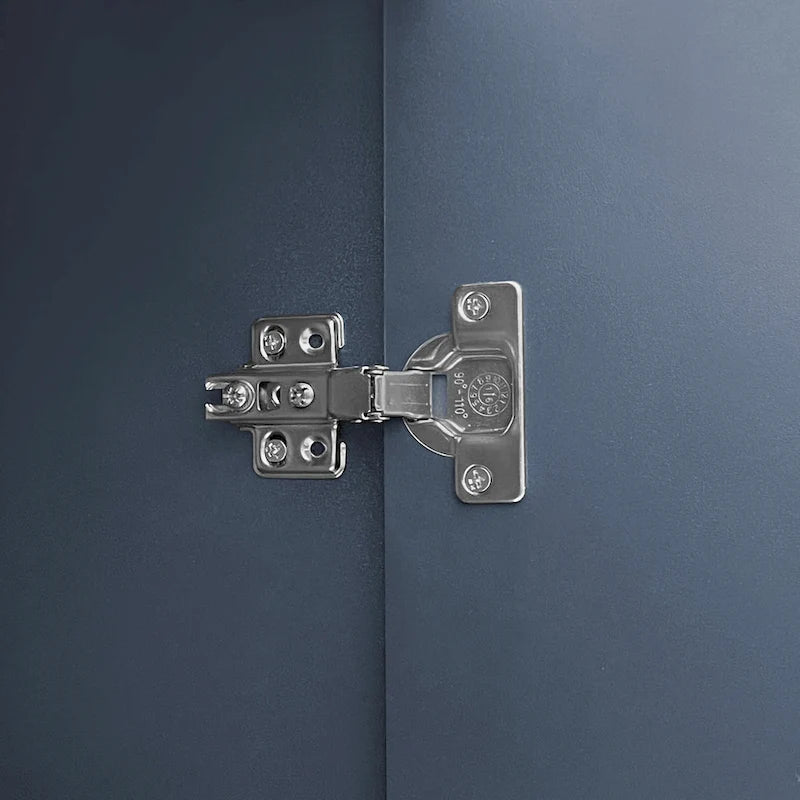 Modern Wave Pattern Storage Cabinet with 2 Doors, 2 Drawers and Adjustable Shelves