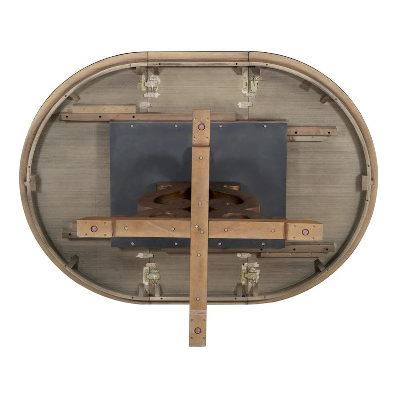 5-Piece Wooden Dining Table Set with Extendable Table & 4 Chairs