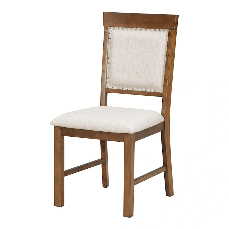 5-Piece Wooden Dining Table Set with Extendable Table & 4 Chairs