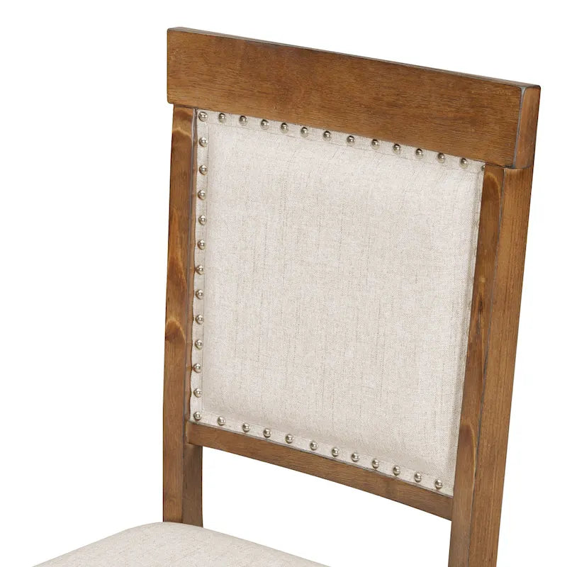 5-Piece Wooden Dining Table Set with Extendable Table & 4 Chairs