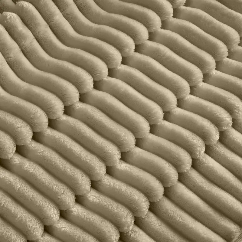 Corduroy 2-Seater Sectional Sofa with Convertible Ottoman & Pillows