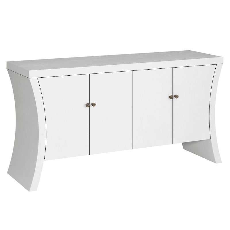 Sideboard Buffet Cabinet with Storage, 59 Large Modern Sideboards, Wooden Accent Credenza Storage Cabinet