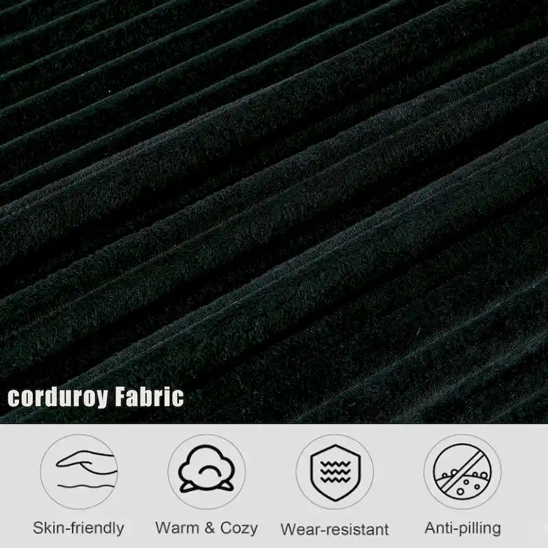 127 Large Sectional Sofa,Modular L Shaped Left Sofa,Corduroy Fabric