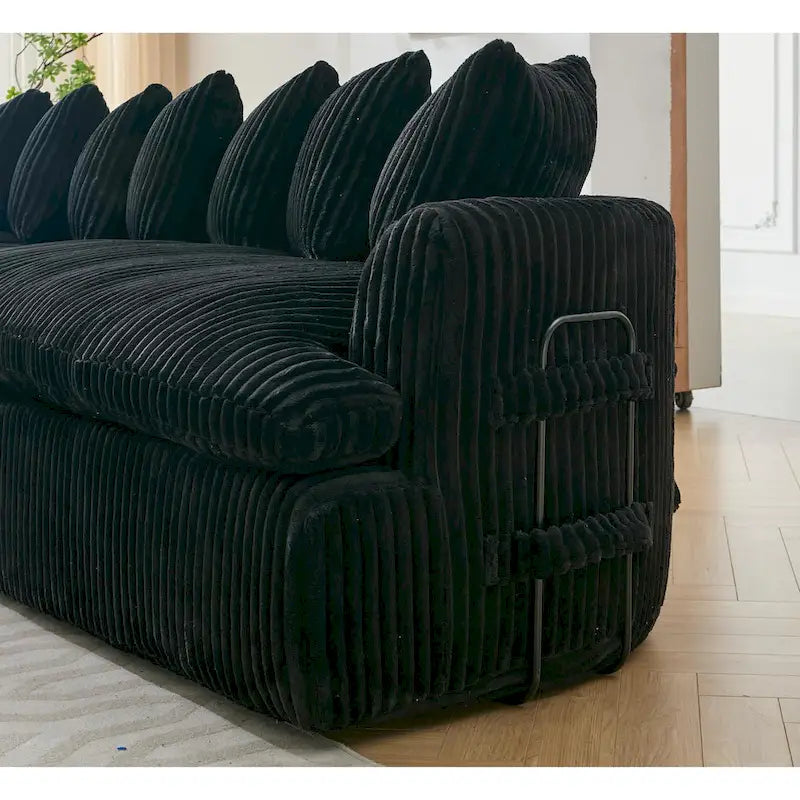 127 Large Sectional Sofa,Modular L Shaped Left Sofa,Corduroy Fabric