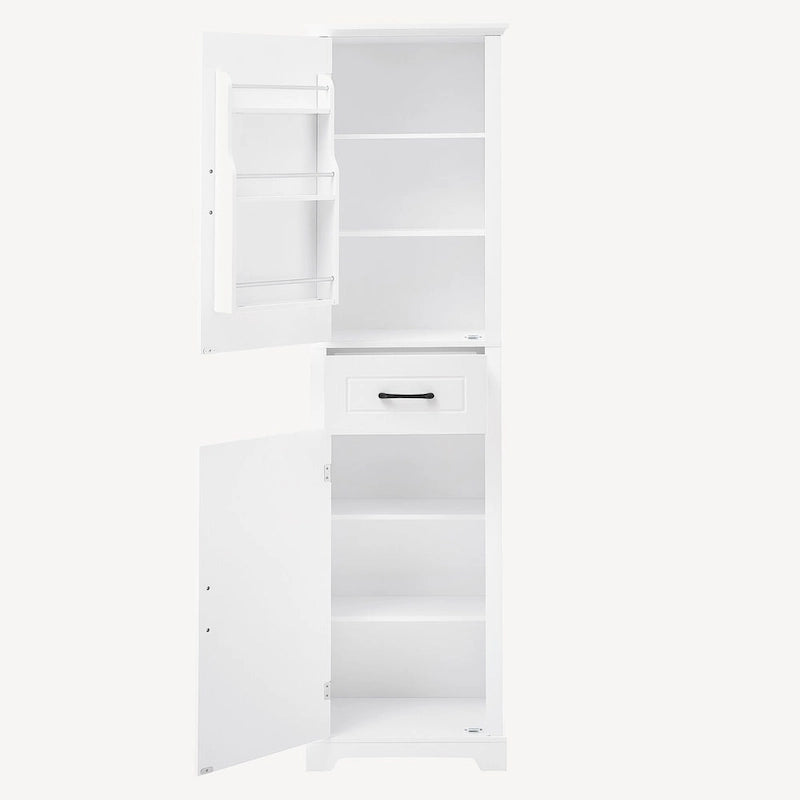 Tall Freestanding Bathroom Storage Cabinet with 2 Doors and 1 Drawer
