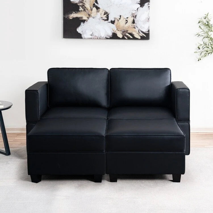 Modular Convertible Sectional Sofa Bed Sleeper Loveseat Couch