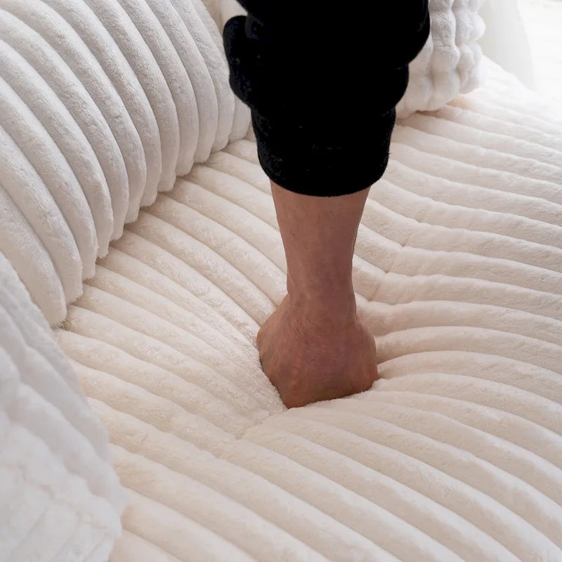 Oversized 360 Degreed Swivel Accent Chair Modern Soft Plush Corduroy Round Barrel Chair for Living Room Bedroom with Pillows