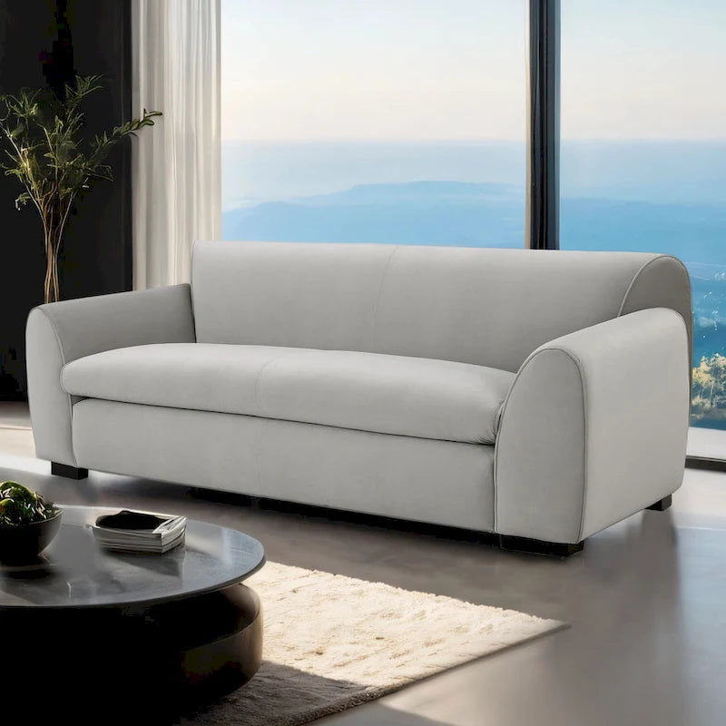 Furniture of America Corwin Modern Bench Style Sofa with OEKO TEX Certified Fabric