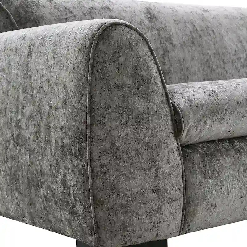 Furniture of America Corwin Modern Bench Style Sofa with OEKO TEX Certified Fabric