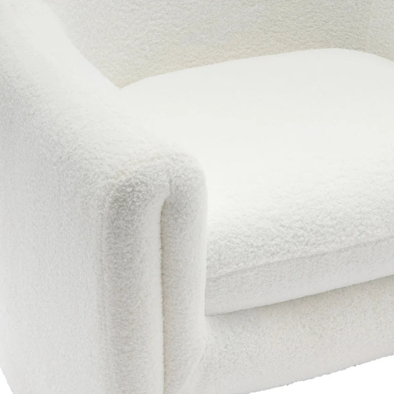 Modern Barrel Upholstered Accent Chair