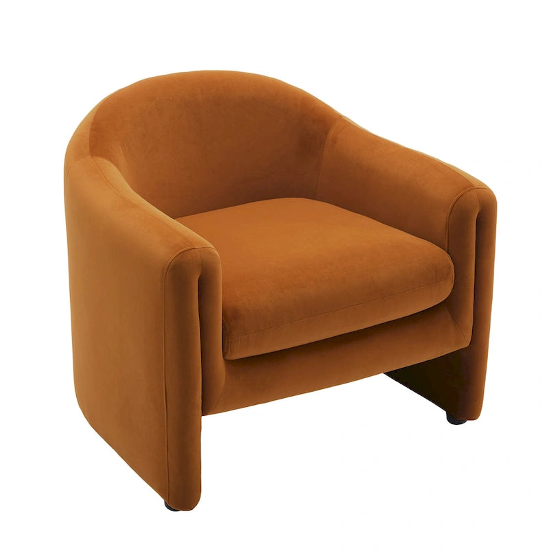 Modern Barrel Upholstered Accent Chair