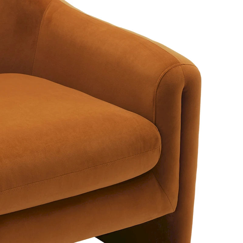 Modern Barrel Upholstered Accent Chair