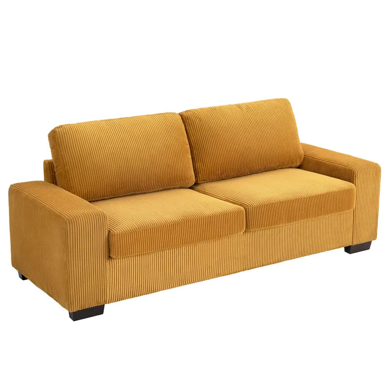 Classic Corduroy Sofa Couch 2-Seater Upholstered Couch