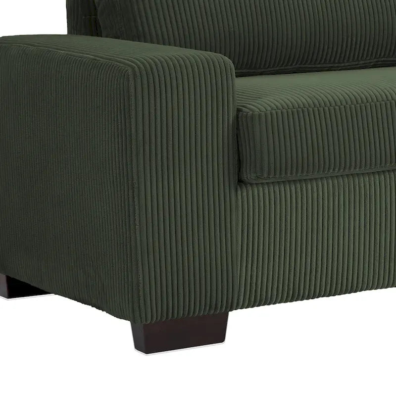 Classic Corduroy Sofa Couch 2-Seater Upholstered Couch