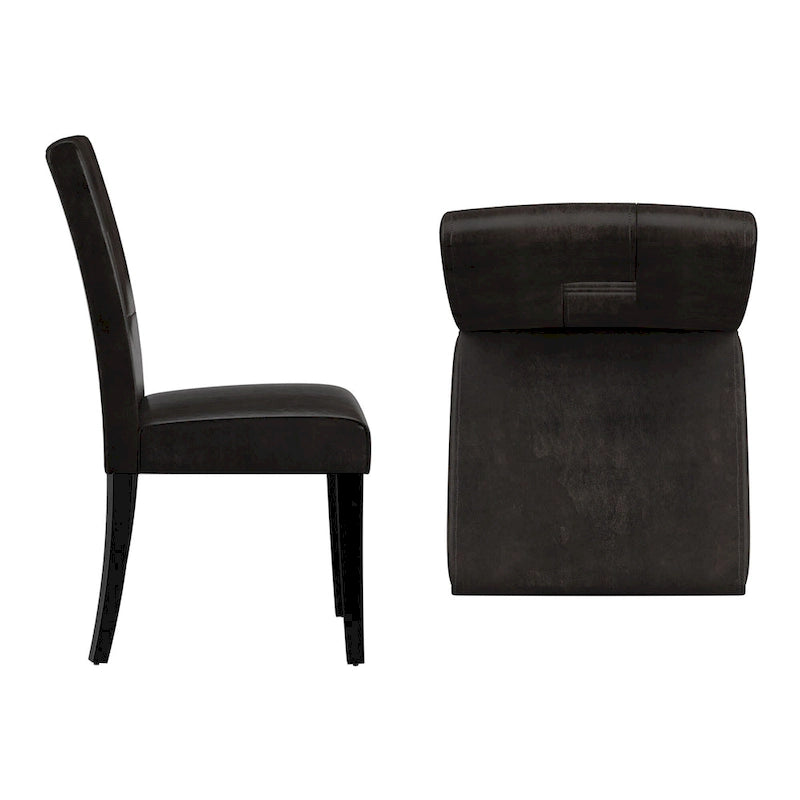 Brda Keyhole Back Dining Chairs (Set of 2)