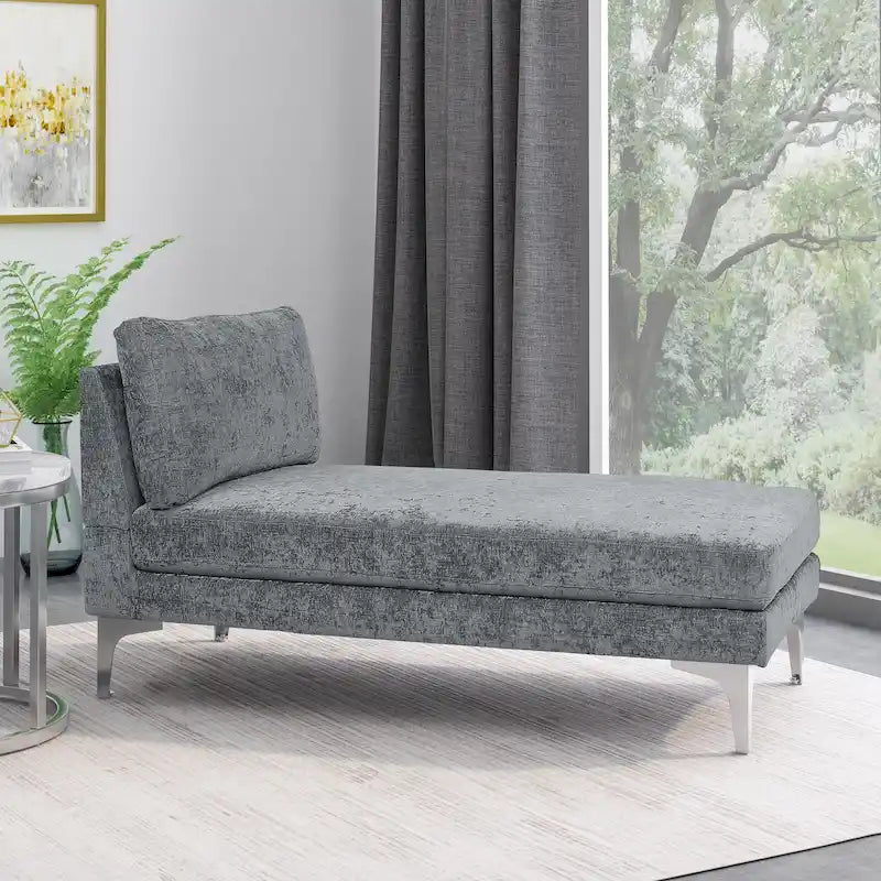 Beamon Contemporary Fabric Chaise Lounge by Christopher Knight Home - 69.00 L x 29.00 W x 30.00 H