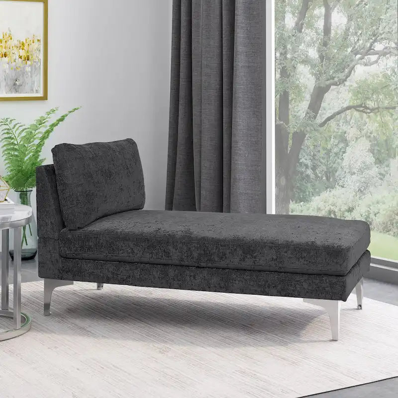 Beamon Contemporary Fabric Chaise Lounge by Christopher Knight Home - 69.00 L x 29.00 W x 30.00 H