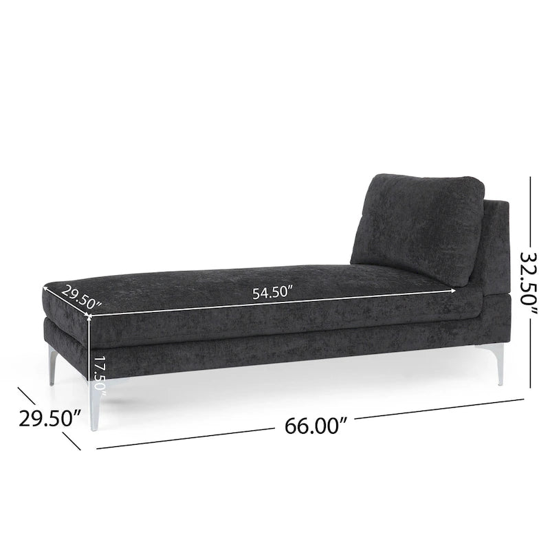 Beamon Contemporary Fabric Chaise Lounge by Christopher Knight Home - 69.00 L x 29.00 W x 30.00 H