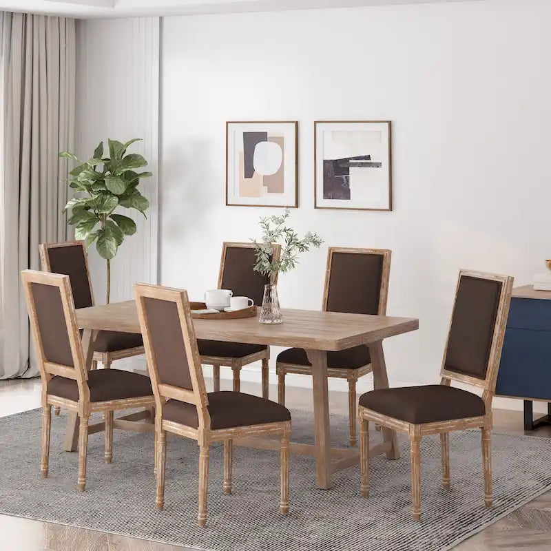 Regina Wood Upholstered Dining Chair by Christopher Knight Home