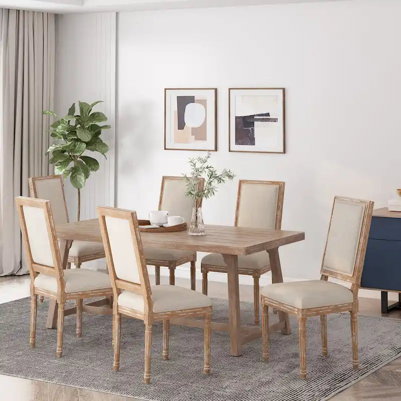 Regina Wood Upholstered Dining Chair by Christopher Knight Home