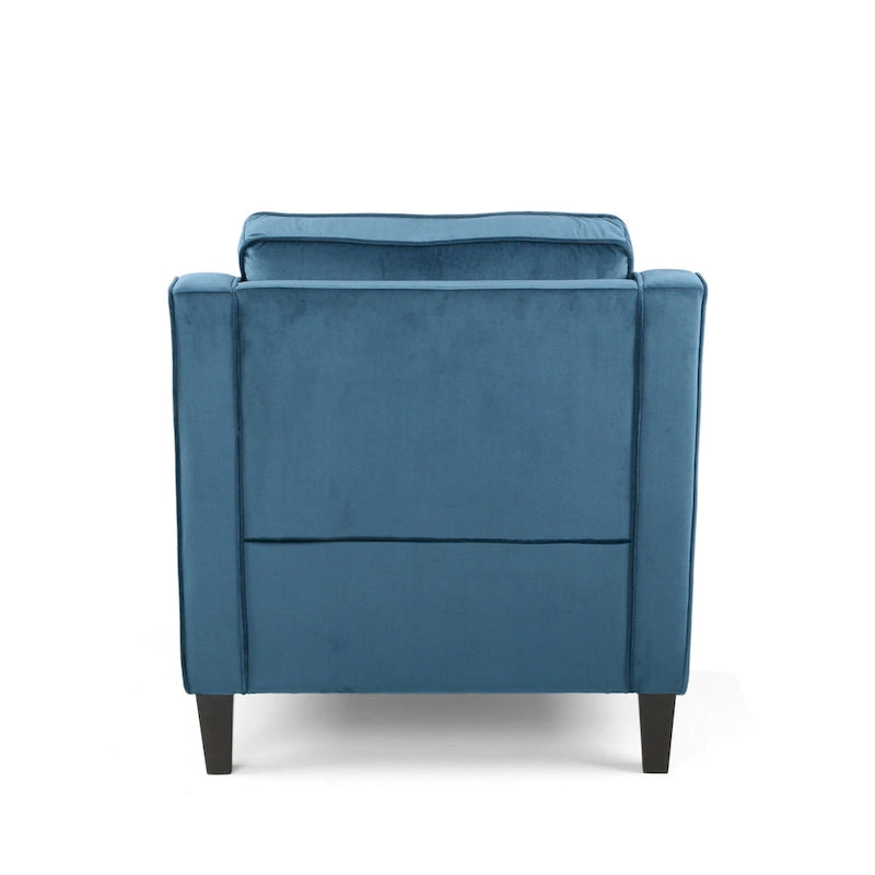 Milo Contemporary Velvet Club Chair by Christopher Knight Home - 30.75 W x 33.50 L x 33.75 H