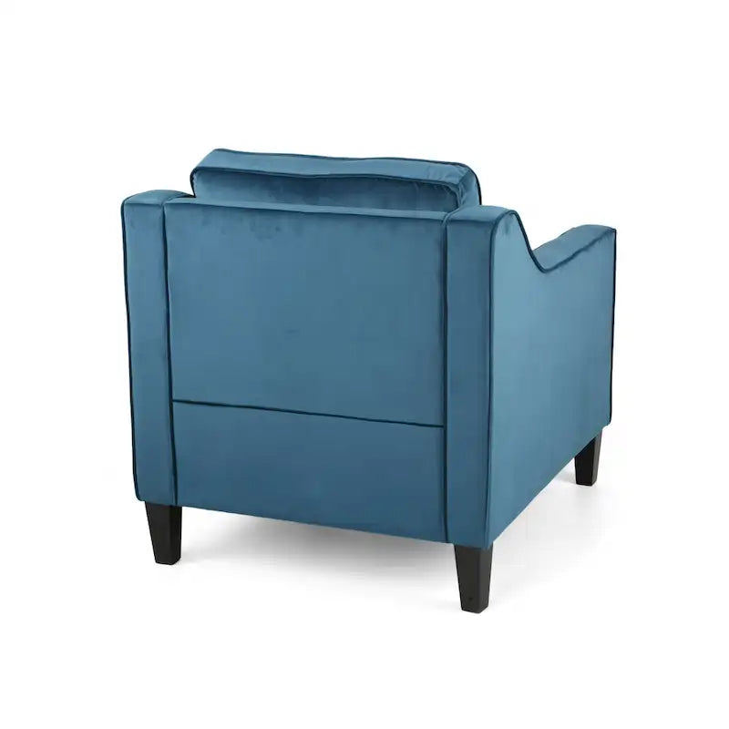 Milo Contemporary Velvet Club Chair by Christopher Knight Home - 30.75 W x 33.50 L x 33.75 H