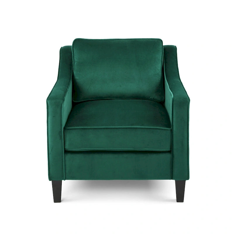 Milo Contemporary Velvet Club Chair by Christopher Knight Home - 30.75 W x 33.50 L x 33.75 H